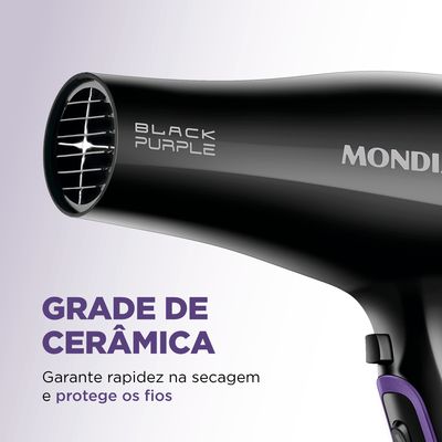 Secador de Cabelos Mondial Preto 2000W SCN-01 110