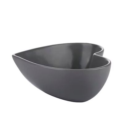 Bowl L Hermitage Lovely Coração Porcelana 580ml Cinza