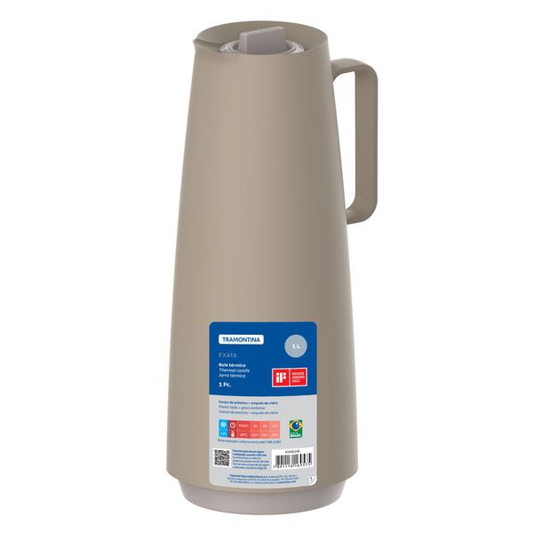 Bule Térmico 1L Exata 61636/108 Tramontina Bege Bule Térmico 1L Exata 61636/108 Tramontina Bege