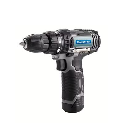 Parafusadeira Furadeira com Maleta e Bateria 10,8 V 30 peças Tramontina Preto / Bivolt