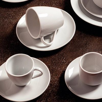 Kit Xícaras de Café Expresso e Pires Tramontina Paola em Porcelana 95ml 12 Peças