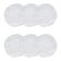 Jogo de 6 Pratos Fundos Oxford Ryo White 22,5cm Porcelana