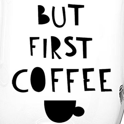 Jogo de Xícaras Coffee Time em Vidro Borossilicato Dynasty 350ml 2 Peças Transparente
