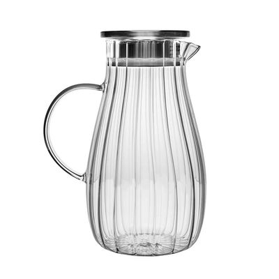 Jarra de Vidro Classic 1,75L com Tampa Design Elegante Wolff Transparente