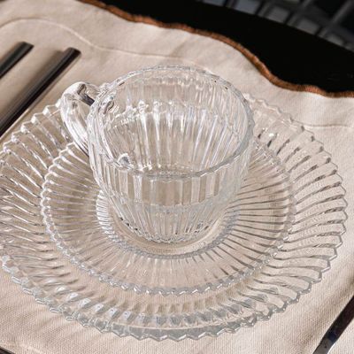 Conjunto 4 Xícaras de Chá Império 220ml com Pires Wolff Transparente