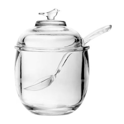 Açucareiro com Colher Tampa Bird 150ml Cristal Ecológico Wolff n/a