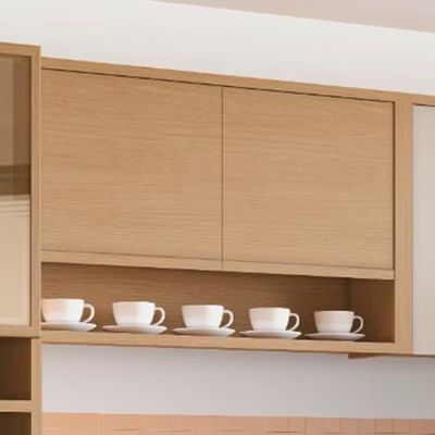 Armário Aéreo Condessa MDF 2 Portas e 1 Prateleira 120cm Nesher Bege