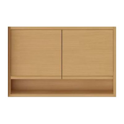 Armário Aéreo Condessa MDF 2 Portas e 1 Prateleira 120cm Nesher Bege