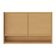 Armário Aéreo Condessa MDF 2 Portas e 1 Prateleira 120cm Nesher Bege