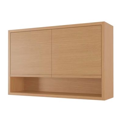 Armário Aéreo Condessa MDF 2 Portas e 1 Prateleira 120cm Nesher Bege