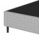 Base Cama Box Solteiro Loreto A26 Cinza Umaflex Cinza e Preto