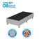 Base Cama Box Solteiro Loreto A26 Cinza Umaflex Cinza e Preto