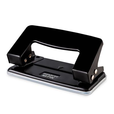 Perfurador de Papel Metálico Maxprint Preto 2 Furos