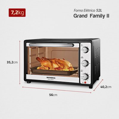 Forno Elétrico Mondial 52L Grand Family II - FR-52 110