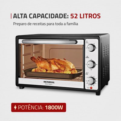Forno Elétrico Mondial 52L Grand Family II - FR-52 110