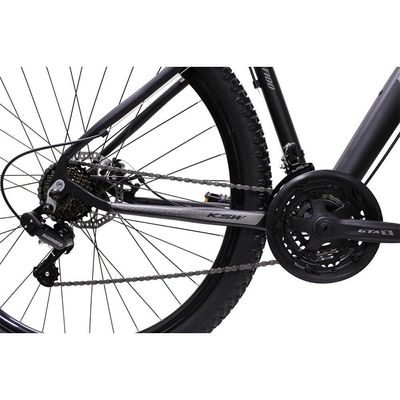 Bicicleta Aro 29 Ksw Bike Alumínio Câmbios Shimano 21 Marchas Preto Fos -ad Prata 21