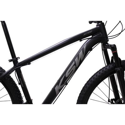 Bicicleta Aro 29 Ksw Bike Alumínio Câmbios Shimano 21 Marchas Preto Fos -ad Prata 21