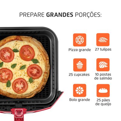Fritadeira Sem Óleo Air Fryer 8 Litros AFN-80-RI Mondial 127V