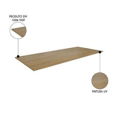 Tampo Para Balcão De Cozinha 160cm Amêndoa
