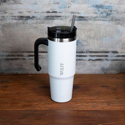 Caneca Térmica SlimTerm 890ml  Wolff Branco