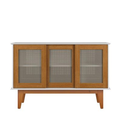 Aparador Buffet Detroit 3 Portas Branco/nature - Tebarrot