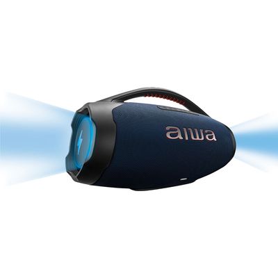 Caixa de Som Boombox Plus AIWA BBS-01-LBL 200W Bluetooth 30H IP66 USB RGB BIV