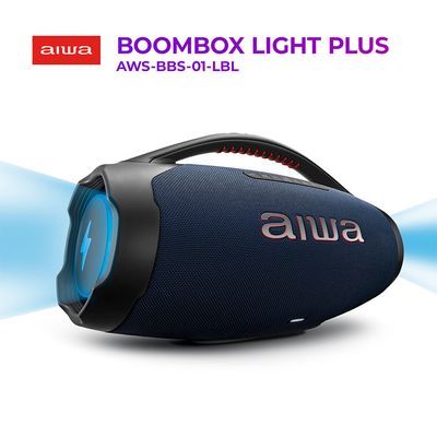 Caixa de Som Boombox Plus AIWA BBS-01-LBL 200W Bluetooth 30H IP66 USB RGB BIV