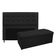 Kit Cabeceira e Calçadeira Copenhague Queen Size Suede Preto