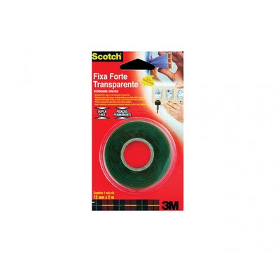 Fita Dupla Face 3M Fixa Forte Acril 12Mmx2M Blister