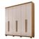 Guarda-roupa Moscou 6 Portas 6 Gavetas - Benetil Cinamomo Off