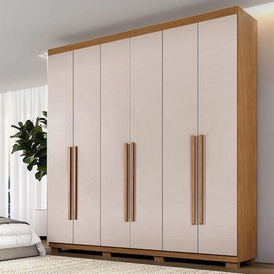 Guarda-roupa Moscou 6 Portas 6 Gavetas - Benetil Cinamomo Off