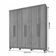 Guarda Roupa Milão 6 Portas 3 Gavetas 7 Prateleiras - Beneti Cinamomo Off