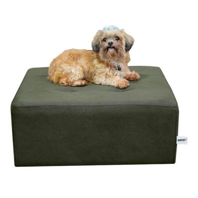 Cama Box E Pet Quadrado Com Pés Com Alumínio Cinza