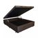 Cama Box Baú Blindado Casal Extremo Reforçado Homequeen Suede Marrom 41x138x188