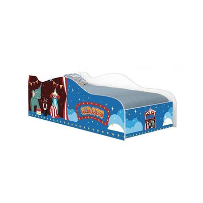 Cama Carro Fun Adesivada Circo Picadeiro Solteiro