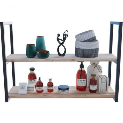 Estante Industrial 80X50X20Cm Preta Para Escritório