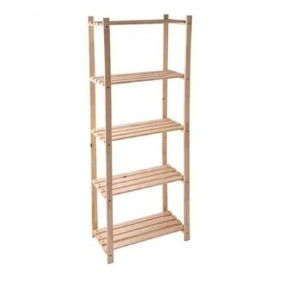 Estante Nicho Para Livros Madeira Pinus Cor Natural