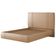 Cama Casal Flutuante Com Cabeceira 140cm Astra S04 Couríssimo Bege - Lyam Decor