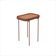 Mesa Lateral Mavi G 70x37 Nature Com Pes Metal Cobre
