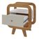 Mesa De Apoio 1 Gaveta 65 Cm Porta Usb Arly Cinamomo Off White