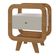 Mesa De Apoio 1 Gaveta 65 Cm Porta Usb Arly Cinamomo Off White