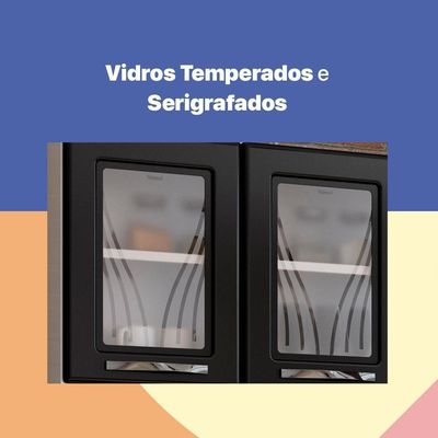 Armário De Cozinha De Aço Kit Triplo Telasul Preto Star New