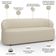 Sofá 3 Lugares Orgânico Sala De Estar Living 170cm Carmen F04 Linho Creme - Lyam Decor