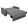 Sofá Cama 2 Lugares Compacto Com Baú 145 Larg Daiane Matrix Suede Cinza