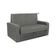 Sofá Cama 2 Lugares Compacto Com Baú 145 Larg Daiane Matrix Suede Cinza