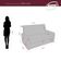 Sofá Cama 2 Lugares Compacto Com Baú 145 Larg Daiane Matrix Suede Cinza
