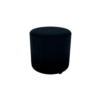 Puff Banqueta Redondo Luxo Copenhage Matrix Veludo Preto