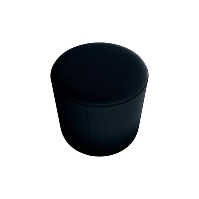 Puff Banqueta Redondo Luxo Copenhage Matrix Veludo Preto