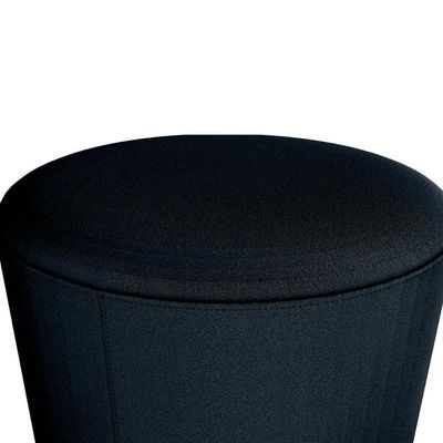 Puff Banqueta Redondo Luxo Copenhage Matrix Veludo Preto