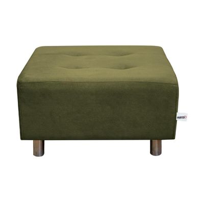 Puff Decorativo Quadrado Para Descanço Nero Matrix Suede Capuccino